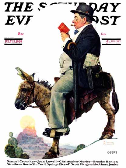 Norman Rockwell Saturday Evening Post 1929_07_13 | The Saturday Evening Post Graphic Art Covers 1892-1930