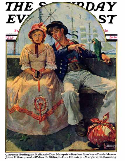 Norman Rockwell Saturday Evening Post 1930_11_08 | The Saturday Evening Post Graphic Art Covers 1892-1930