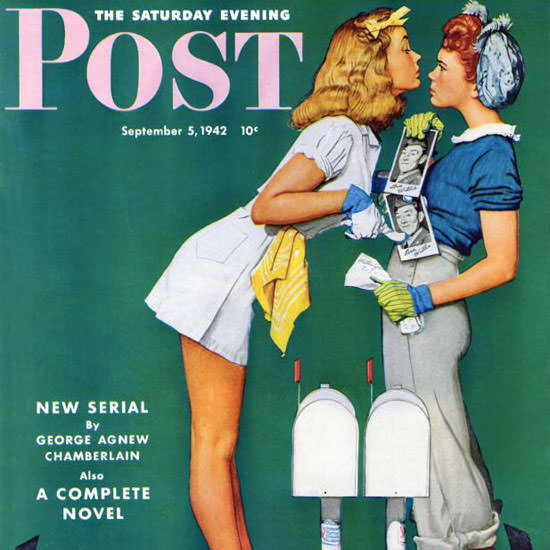 Norman Rockwell Saturday Evening Post 1942_09_05 Copyright crop | Best of 1940s Ad and Cover Art