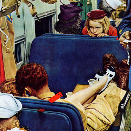 Norman Rockwell Saturday Evening Post 1944_08_12 Copyright crop | Best of 1940s Ad and Cover Art