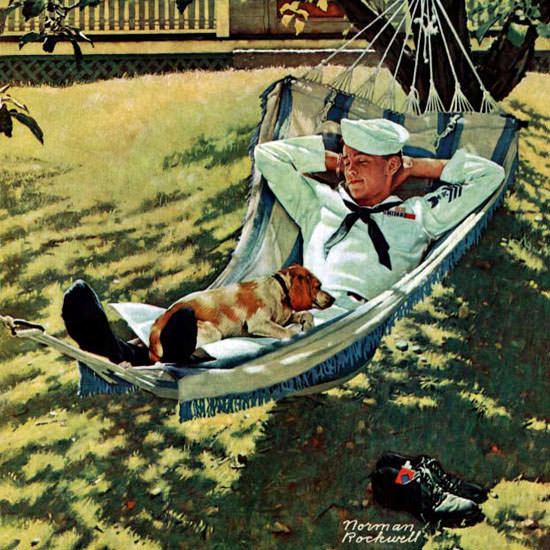 Norman Rockwell Saturday Evening Post 1945_09_15 Copyright crop | Best of Vintage Cover Art 1900-1970