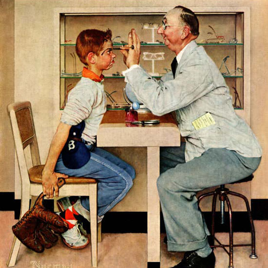 Norman Rockwell Saturday Evening Post 1956_05_19 Copyright crop | Best of Vintage Cover Art 1900-1970