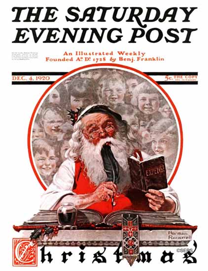 Norman Rockwell Saturday Evening Post Christmas 1920_12_04 | 400 Norman Rockwell Magazine Covers 1913-1963