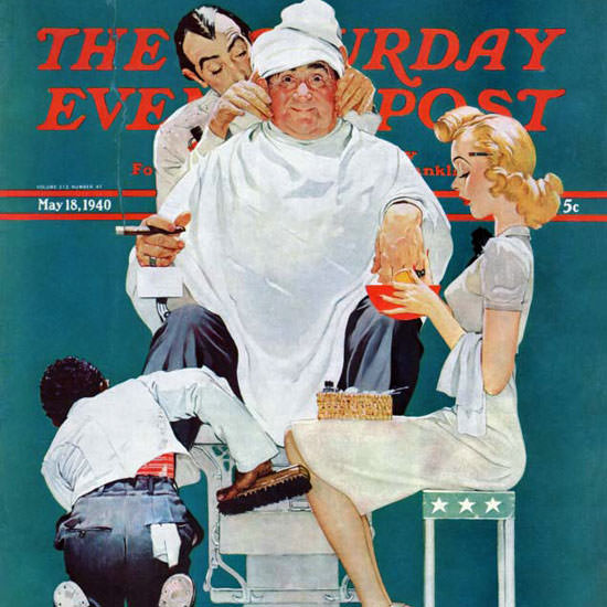 Norman Rockwell Saturday Evening Post Full 1940_05_18 Copyright crop | Best of 1940s Ad and Cover Art