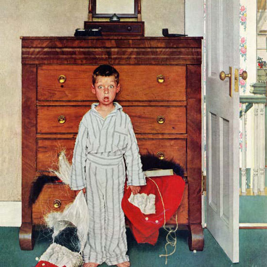 Norman Rockwell Saturday Evening Post Truth 1956_12_29 Copyright crop | Best of 1950s Ad and Cover Art