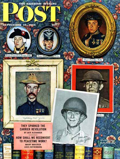 Norman Rockwell Saturday Evening Post Willie Gillis Ancestor 1944_09_16 | 400 Norman Rockwell Magazine Covers 1913-1963