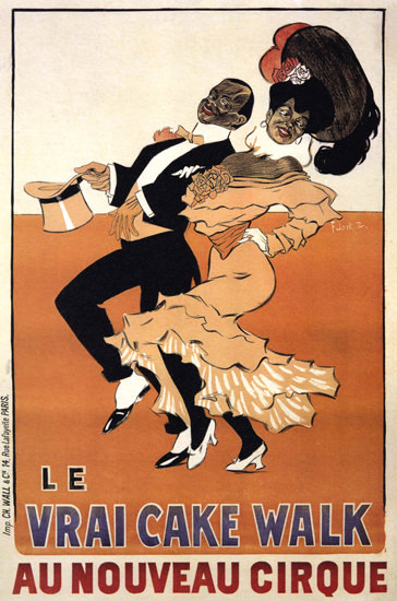 Nouveau Cirque La Vrai Cake Walk Cabaret | Sex Appeal Vintage Ads and Covers 1891-1970