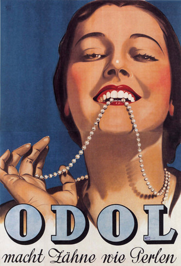 Odol macht Zaehne Wie Perlen Austria Pearls | Sex Appeal Vintage Ads and Covers 1891-1970