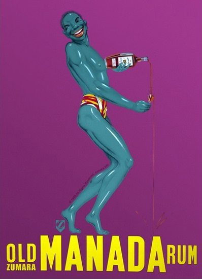 Old Manada Rum Turquoise Moor | Sex Appeal Vintage Ads and Covers 1891-1970
