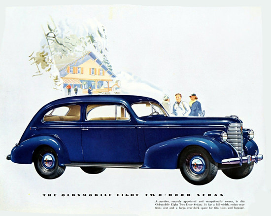 Oldsmobile Eight Two Door Sedan 1938 | Vintage Cars 1891-1970