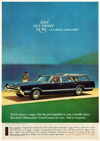Oldsmobile Vista Cruiser Station 1966 Step Out Front | Vintage Cars 1891-1970