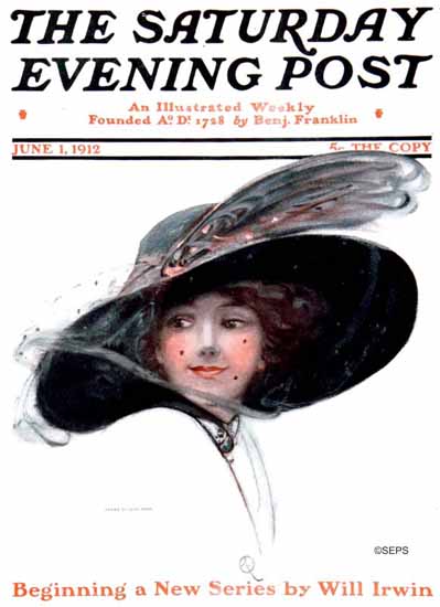 Olive Rush Saturday Evening Post Cover Art 1912_06_01 | The Saturday Evening Post Graphic Art Covers 1892-1930