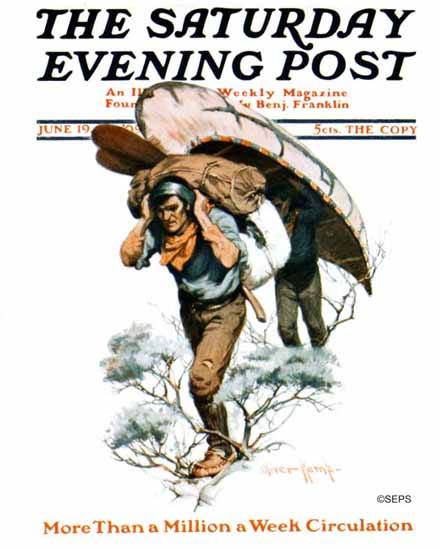 Oliver Kemp Cover Artist Saturday Evening Post 1909_06_19 | The Saturday Evening Post Graphic Art Covers 1892-1930