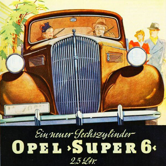 Opel Super 6 2-5 Liter 1937 | Vintage Cars 1891-1970