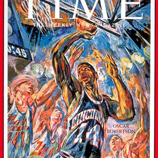 Oscar Robertson Time Magazine 1961-02 crop | Best of 1960s Ad and Cover Art
