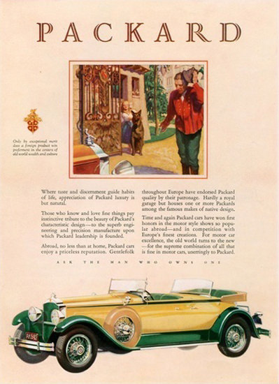 Packard Automobile German Shepherd | Vintage Cars 1891-1970