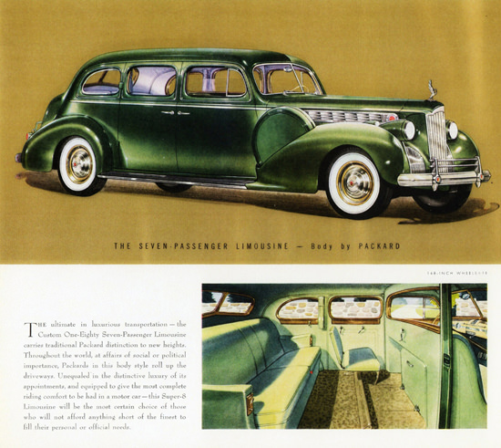 Packard Custom Super 8 One Eighty Limousine 1940 | Vintage Cars 1891-1970