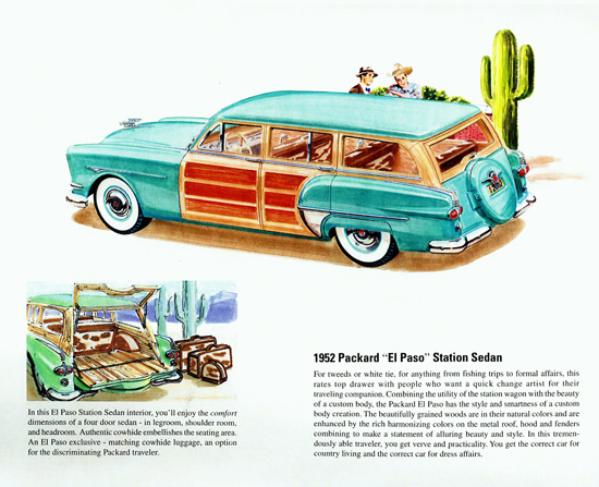Packard El Paso Station 1952 Grained Woods | Vintage Cars 1891-1970