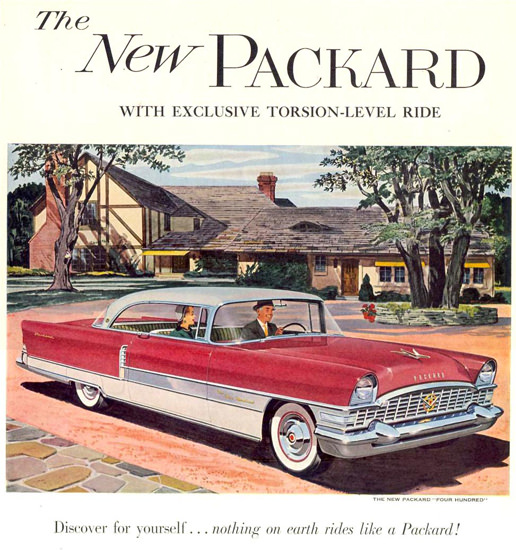 Packard Four Hundred 1955 White Red | Vintage Cars 1891-1970