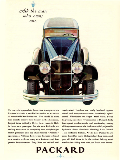 Packard New Series Front End 1931 | Vintage Cars 1891-1970