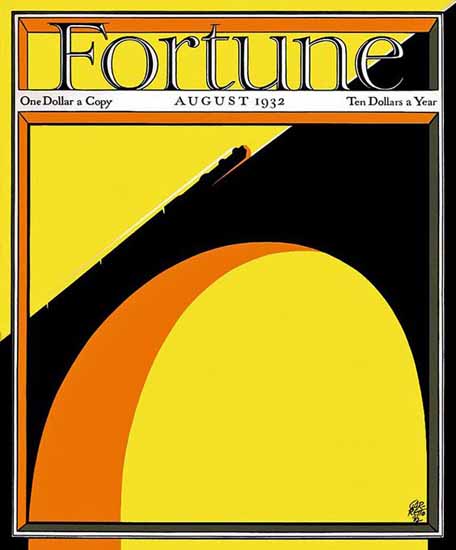Paolo Garretto Fortune Magazine August 1932 Copyright | Fortune Magazine Graphic Art Covers 1930-1959