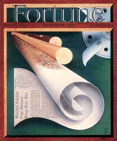 Paolo Garretto Fortune Magazine October 1937 Copyright | Fortune Magazine Graphic Art Covers 1930-1959