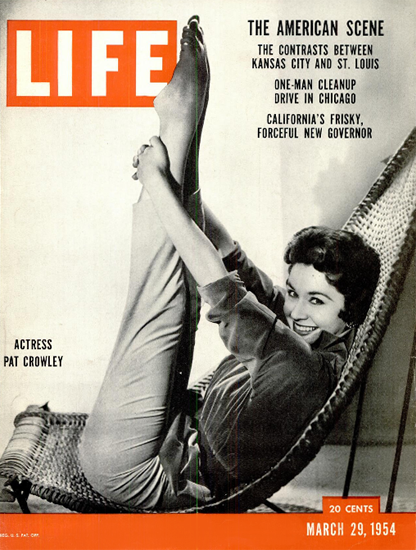 Pat Crowley Actress 29 Mar 1954 Copyright Life Magazine | Life Magazine BW Photo Covers 1936-1970