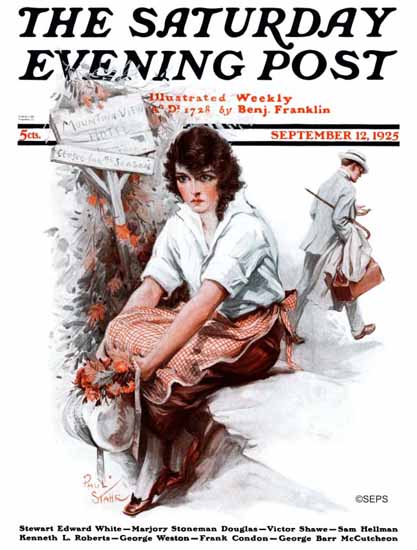 Paul Stahr Saturday Evening Post 1925_09_12 | The Saturday Evening Post Graphic Art Covers 1892-1930