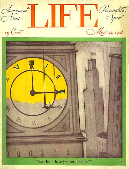 Paul Webb Life Humor Magazine 1928-05-24 Copyright | Life Magazine Graphic Art Covers 1891-1936