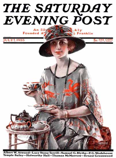 Pearl L Hill Artist Saturday Evening Post 1923_07_07 | The Saturday Evening Post Graphic Art Covers 1892-1930