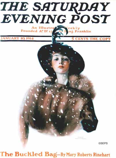 Penrhyn Stanlaws Artist Saturday Evening Post 1914_01_10 | The Saturday Evening Post Graphic Art Covers 1892-1930
