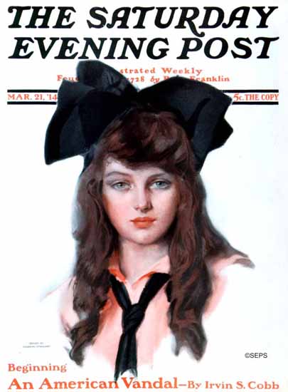 Penrhyn Stanlaws Artist Saturday Evening Post 1914_03_21 | The Saturday Evening Post Graphic Art Covers 1892-1930