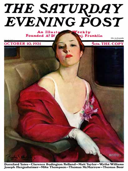 Penrhyn Stanlaws Cover Artist Saturday Evening Post 1931_10_10 | The Saturday Evening Post Graphic Art Covers 1931-1969