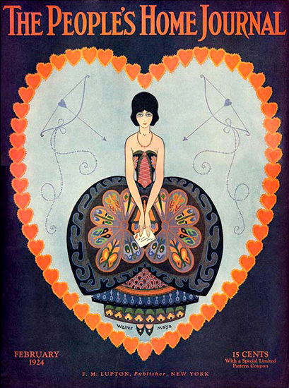 Peoples Home Journal Cover 1924 In Love | Sex Appeal Vintage Ads and Covers 1891-1970
