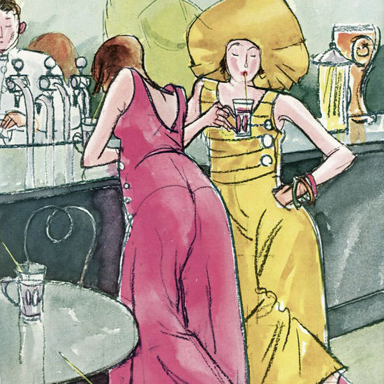 Perry Barlow The New Yorker 1933_08_26 Copyright crop | Best of Vintage Cover Art 1900-1970