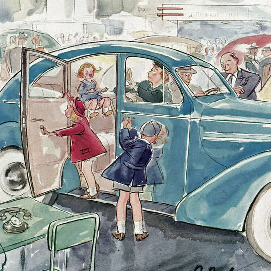 Perry Barlow The New Yorker 1939_10_14 Copyright crop | Best of 1930s Ad and Cover Art