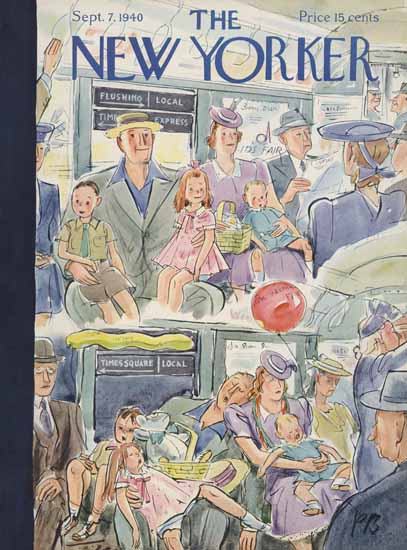 Perry Barlow The New Yorker 1940_09_07 Copyright | The New Yorker Graphic Art Covers 1925-1945