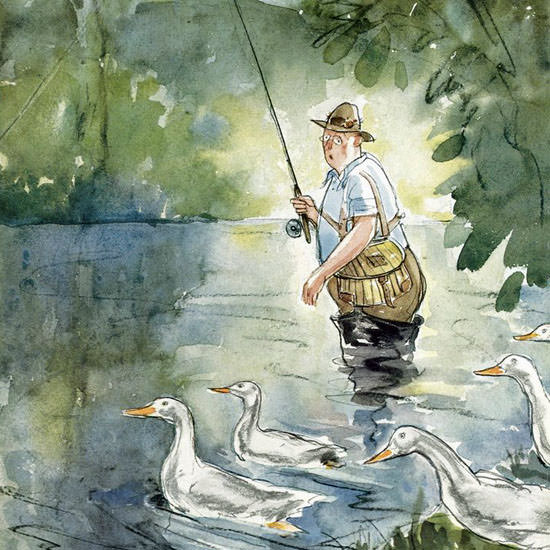 Perry Barlow The New Yorker 1942_07_25 Copyright crop | Best of 1940s Ad and Cover Art