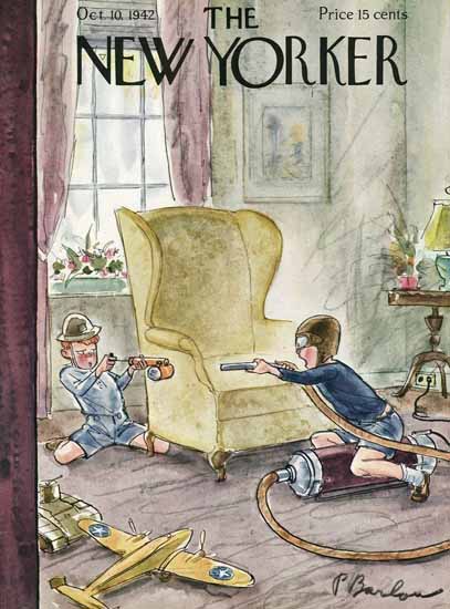 Perry Barlow The New Yorker 1942_10_10 Copyright | The New Yorker Graphic Art Covers 1925-1945