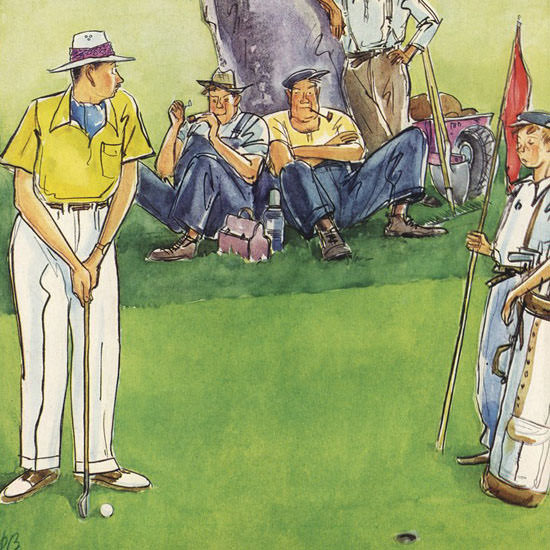 Perry Barlow The New Yorker 1946_08_03 Copyright crop | Best of Vintage Cover Art 1900-1970