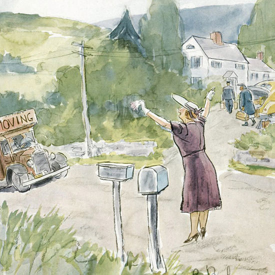 Perry Barlow The New Yorker 1949_06_04 Copyright crop | Best of 1940s Ad and Cover Art