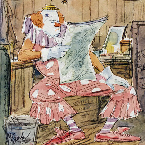 Perry Barlow The New Yorker 1950_04_15 Copyright crop | Best of Vintage Cover Art 1900-1970