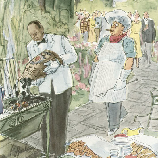 Perry Barlow The New Yorker 1950_09_16 Copyright crop | Best of 1950s Ad and Cover Art