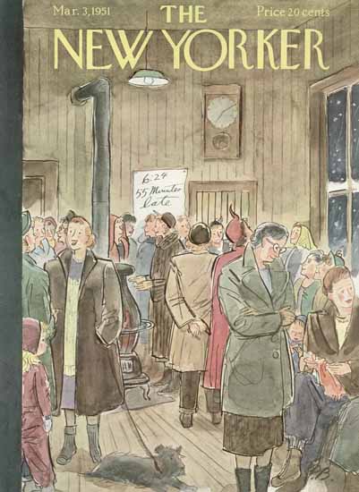 Perry Barlow The New Yorker 1951_03_03 Copyright | New Yorker -1970 Perry Barlow The New Yorker 1951_03_03 Copyright | The New Yorker Graphic Art Covers 1946-1970