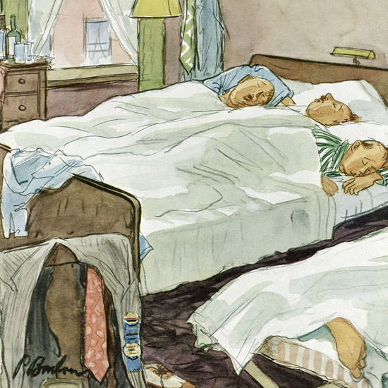 Perry Barlow The New Yorker 1952_07_19 Copyright crop | Best of Vintage Cover Art 1900-1970