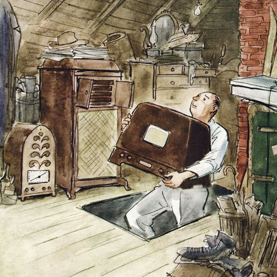 Perry Barlow The New Yorker 1955_10_22 Copyright crop | Best of Vintage Cover Art 1900-1970