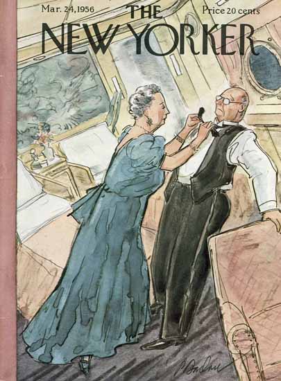 Perry Barlow The New Yorker 1956_03_24 Copyright | The New Yorker Graphic Art Covers 1946-1970