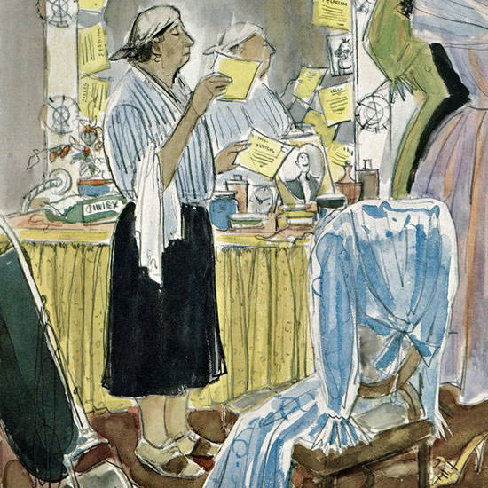 Perry Barlow The New Yorker 1958_10_04 Copyright crop | Best of 1950s Ad and Cover Art