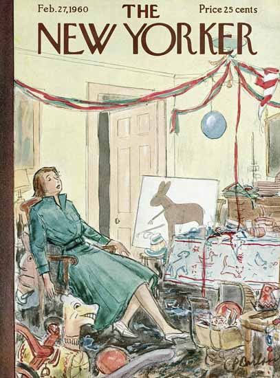 Perry Barlow The New Yorker 1960_02_27 Copyright | The New Yorker Graphic Art Covers 1946-1970
