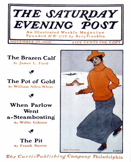 Pete Fountain Saturday Evening Post Cover Art 1902_11_29 | The Saturday Evening Post Graphic Art Covers 1892-1930